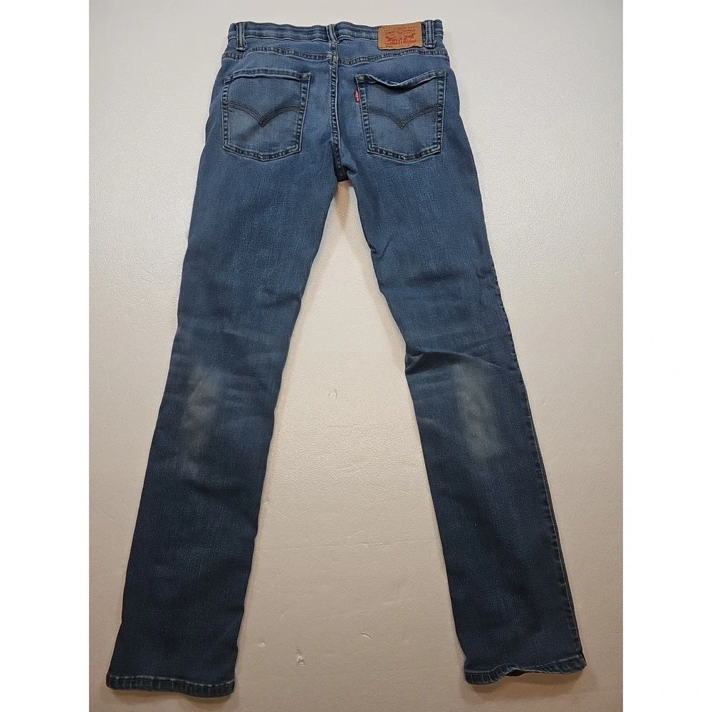 Levis 511: Boys 16 Reg (28x30) Blue Jeans With Adjustable Waist Band